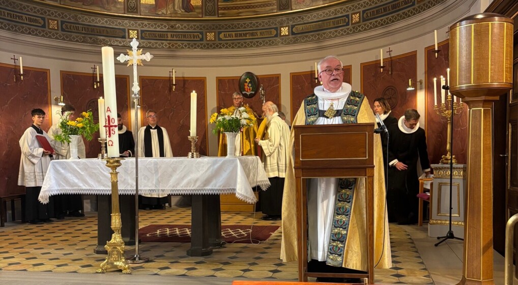 Københavns biskop Peter Skov-Jakobsen læste evangelie-teksten ved den fælles gudstjeneste. 